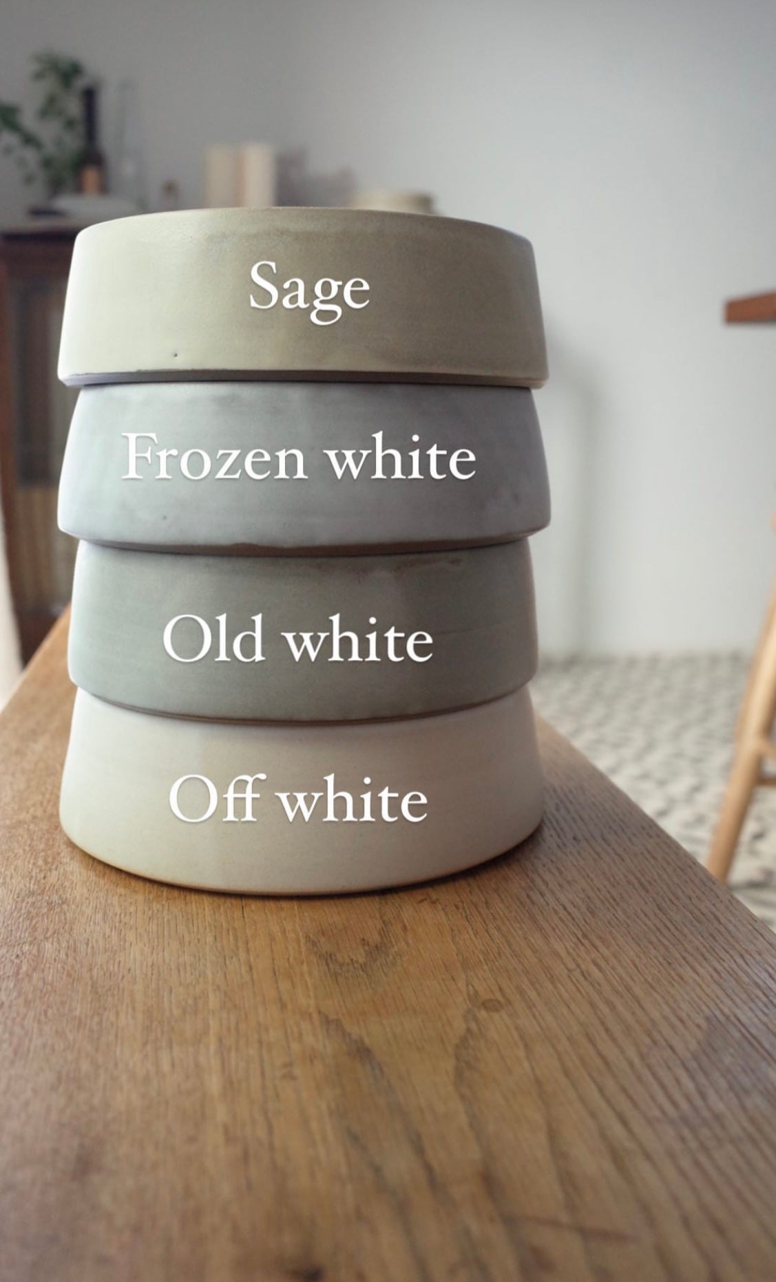 鉢, Frozen White, L